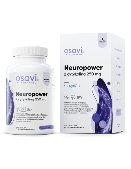Neuropower z Cytykoliną, 250mg - 60 vegan caps | Osavi