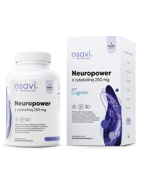 Neuropower z Cytykoliną, 250mg - 90 vegan caps | Osavi