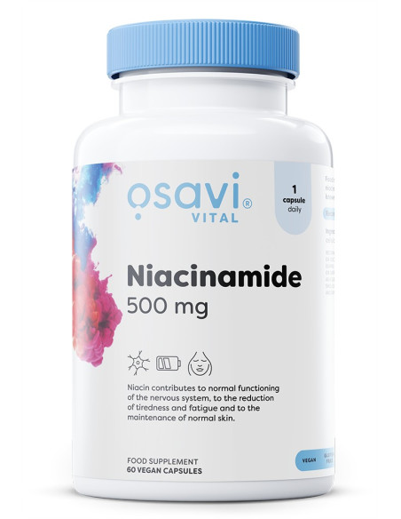 Niacinamide, 500mg - 60 vegan caps | Osavi