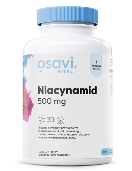Niacynamid, 500mg - 120 vegan caps | Osavi