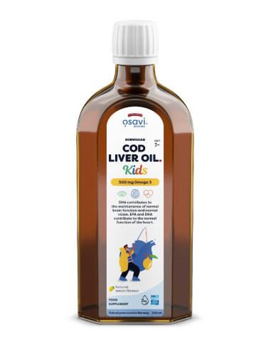 Norwegian Cod Liver Oil Kids, 500mg Omega 3...