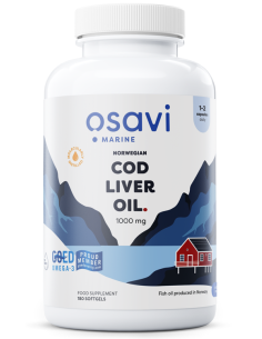 Norwegian Cod Liver Oil Softgels, 1000mg (Lemon) - 180...
