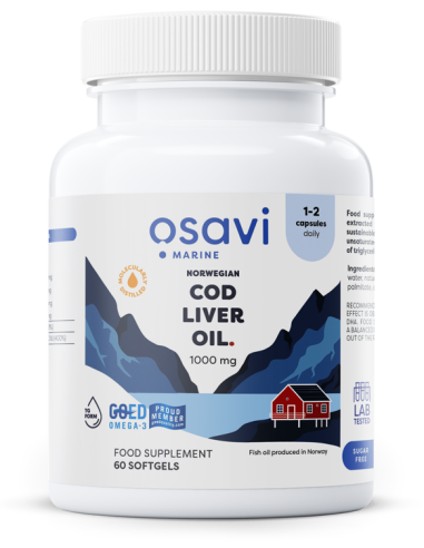 Norwegian Cod Liver Oil Softgels, 1000mg...