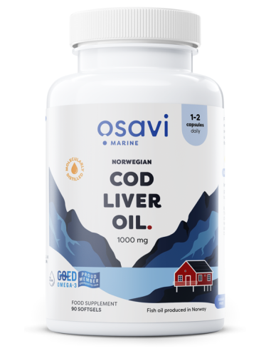 Norwegian Cod Liver Oil Softgels, 1000mg...