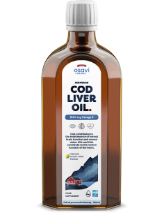 Norwegian Cod Liver Oil, 1000mg Omega 3 (Lemon-Mint) -...