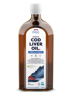 Norwegian Cod Liver Oil, 1000mg Omega 3 (Lemon-Mint) -...