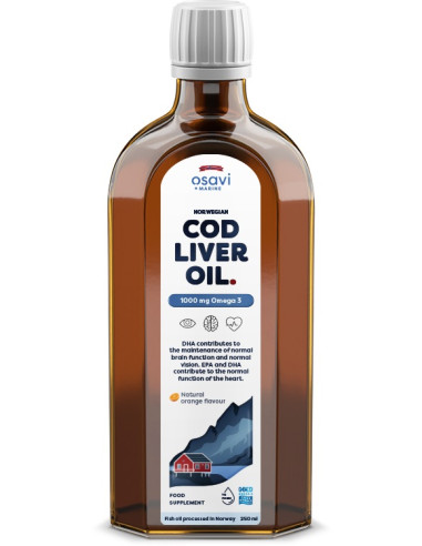 Norwegian Cod Liver Oil, 1000mg Omega 3...