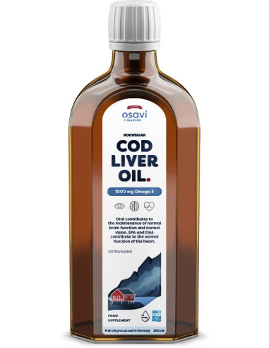Norwegian Cod Liver Oil, 1000mg Omega 3...