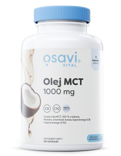Olej MCT, 1000mg - 120 softgels | Osavi