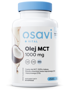 Olej MCT, 1000mg - 60 softgels | Osavi