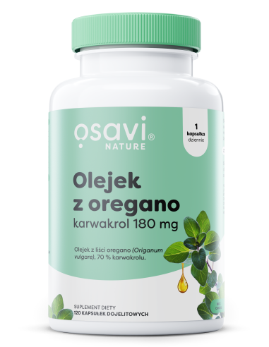 Olejek z Oregano Karwakrol, 180mg - 120...