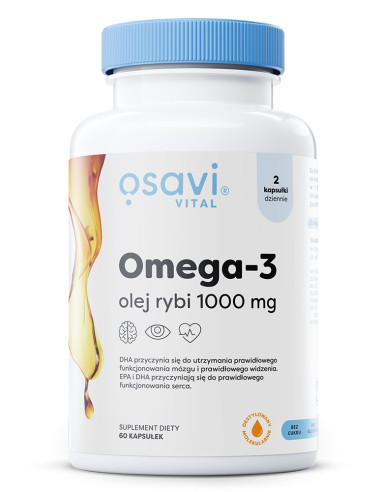 Omega-3 Olej Rybi Molecularly Distilled, 1000mg...