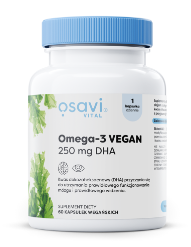 Omega-3 Vegan (Vital), 250mg DHA - 60 vegan...