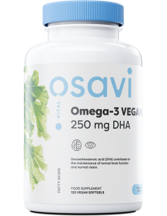 Omega-3 Vegan, 250mg DHA - 120 vegan softgels | Osavi