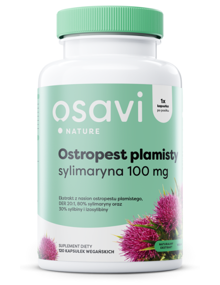 Ostropest Plamisty, Sylimaryna 100mg - 120 vegan caps  | Osavi