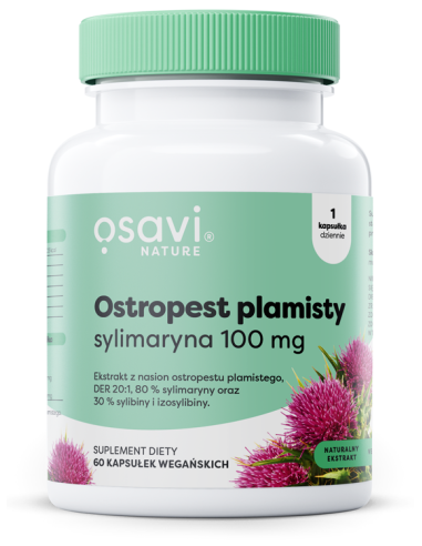 Ostropest Plamisty, Sylimaryna 100mg - 60 vegan...