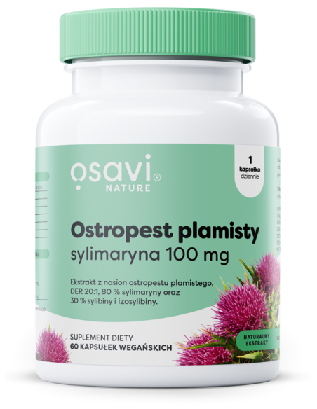 Ostropest Plamisty, Sylimaryna 100mg - 60 vegan caps | Osavi
