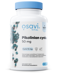 Pikolinian Cynku, 50mg - 120 vegan caps | Osavi