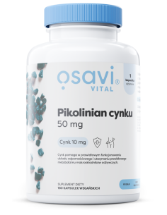 Pikolinian Cynku, 50mg - 180 vegan caps | Osavi