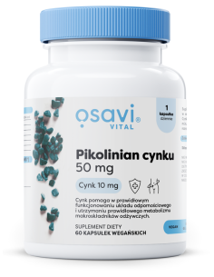 Pikolinian Cynku, 50mg - 60 vegan caps | Osavi