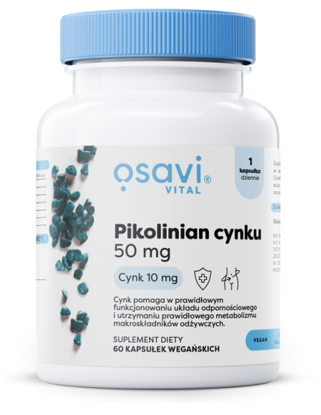 Pikolinian Cynku, 50mg - 60 vegan caps | Osavi
