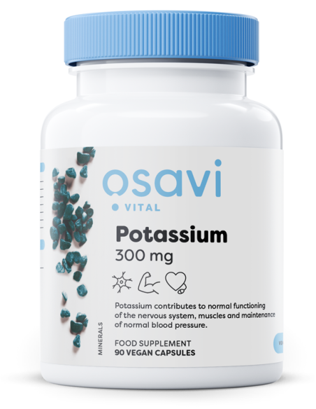 Potassium, 300mg - 90 vegan caps | Osavi