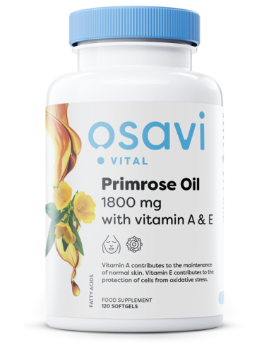Primrose Oil with Vitamin A & E, 1800mg - 120...