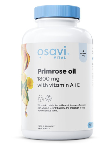 Primrose Oil with Vitamin A & E, 1800mg - 180...