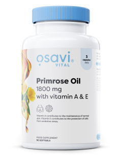 Primrose Oil with Vitamin A & E, 1800mg - 90 softgels |...