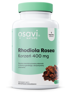 Rhodiola Rosea Korzeń, 400mg - 120 vegan caps | Osavi