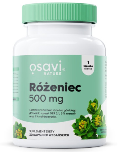 Różeniec, 500mg - 30 vegan caps | Osavi