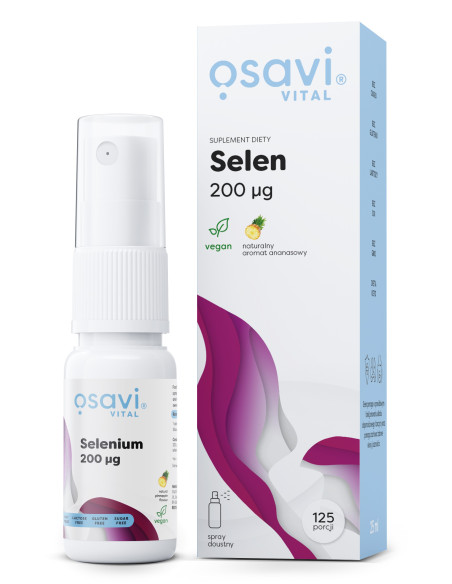 Selen Spray Doustny, 200mcg (Ananas) - 25 ml. | Osavi