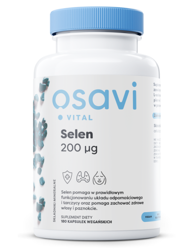 Selen, 200mcg - 180 vegan caps | Osavi