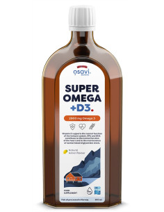 Super Omega + D3, 2900mg Omega 3 (Lemon) - 500 ml. | Osavi