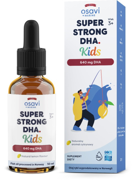 Super Strong DHA Kids (Marine), 640mg DHA (Cytryna) - 50 ml. | Osavi
