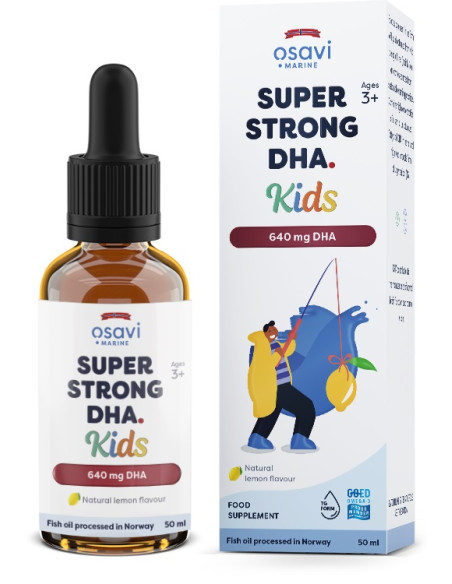 Super Strong DHA Kids, 640mg DHA (Lemon) - 50 ml. | Osavi