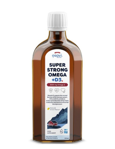 Super Strong Omega + D3, 3500mg Omega 3 (Lemon)...