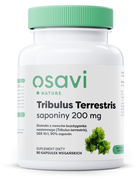 Tribulus Terrestris (Nature), Saponiny 200mg - 90 vegan caps | Osavi