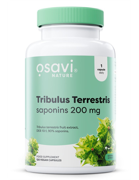 Tribulus Terrestris, Saponins 200mg - 120 vegan caps | Osavi