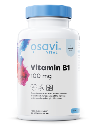 Vitamin B1, 100mg - 120 vegan caps  | Osavi