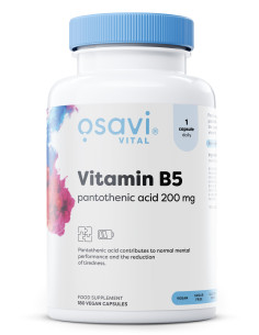 Vitamin B5 Pantothenic Acid, 200mg - 180 vegan caps | Osavi