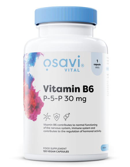 Vitamin B6 - P-5-P, 30mg - 120 vegan caps | Osavi