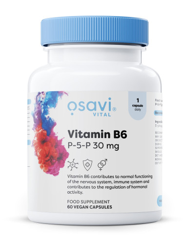 Vitamin B6 - P-5-P, 30mg - 60 vegan caps | Osavi
