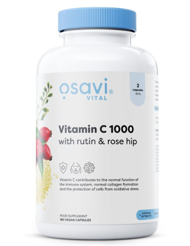 Vitamin C1000 with Rutin & Rose Hip - 180 vegan...