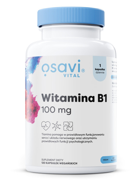 Witamina B1, 100mg - 120 vegan caps  | Osavi