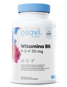 Witamina B6 - P-5-P, 30mg - 120 vegan caps | Osavi