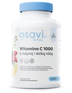 Witamina C1000 z Rutyną i Dziką Różą - 120 vegan caps |...