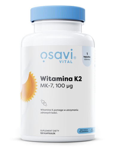 Witamina K2 MK-7, 100mcg - 120 softgels | Osavi