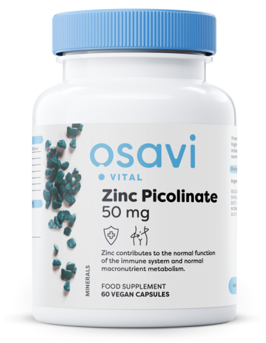Zinc Picolinate, 50mg - 60 vegan caps | Osavi