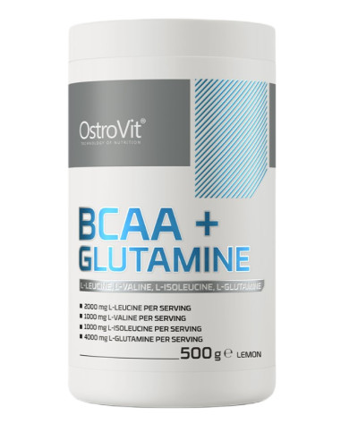 BCAA + Glutamine, Lemon - 500g | OstroVit